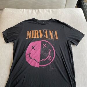 Old Navy Black Nirvana Graphic Tee